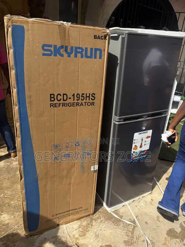Skyrun 195L Double Door Refrigerator BCD-195HS - 1