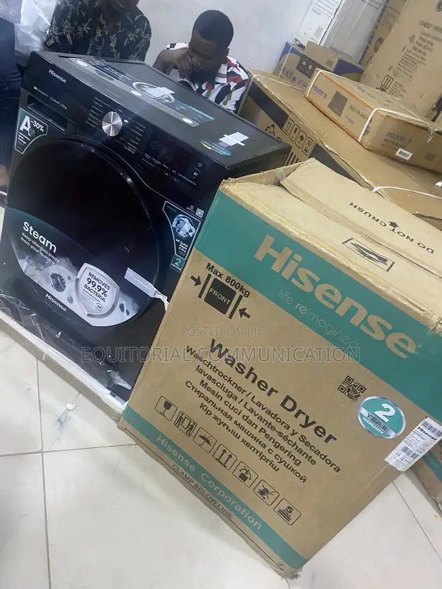 Hisense Injin Wanki Mai 8KG da Mai Bushewa 5KG - 1
