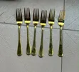 Gold Plated Stainless Steel Forks - Set of 6 - 2