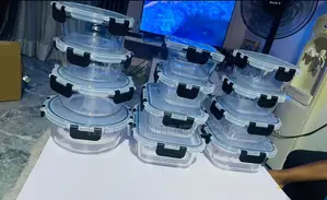 12-Piece Borosilicate Glass Food Storage Container Set