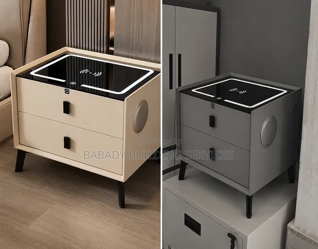 Smart Bedside Drawer with Wireless Charging - 1