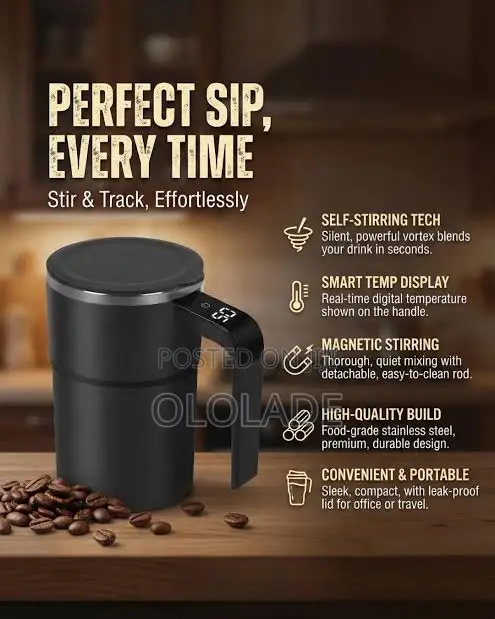 Automatic Magnetic Stirring Cup - Rechargeable - 1