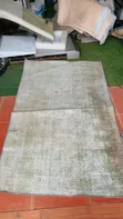Green & Cream Minimalist Rug - 1