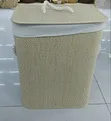 Foldable Bamboo Laundry Basket with Lid (60L, 55L, 40L) - 2