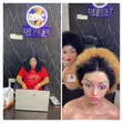 100% Human Hair Afro Wig - Black & Brown - 3
