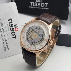 Original Tissot Men's Leather Strap Watch - 100% Authentic