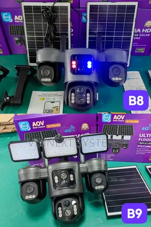 Ubox Flood Light Camera Mai Gilashi Uku