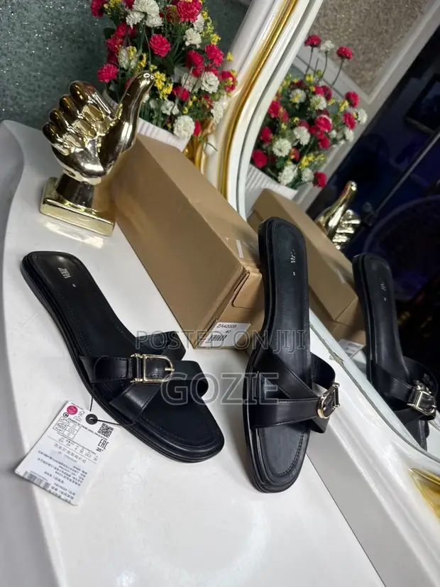 Luxury Zara Flat Slides - Plus Size Available - 1