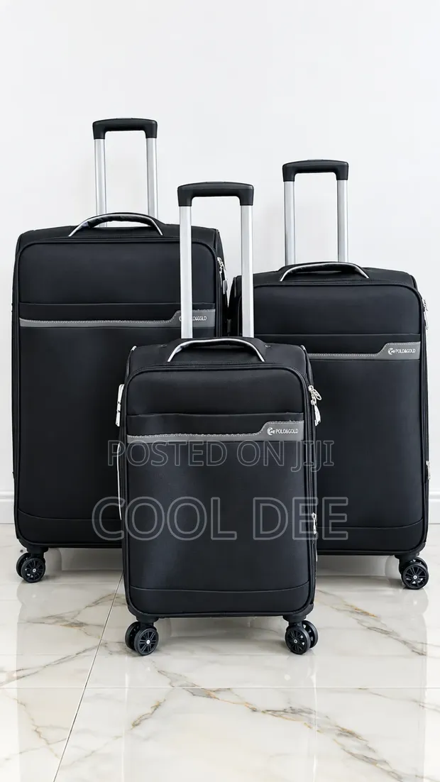 Premium Padded Trolley Luggage Set (Large, Medium, Small) - 1