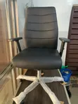 Executive Ergonomic Office Chair - Black Leather - 1