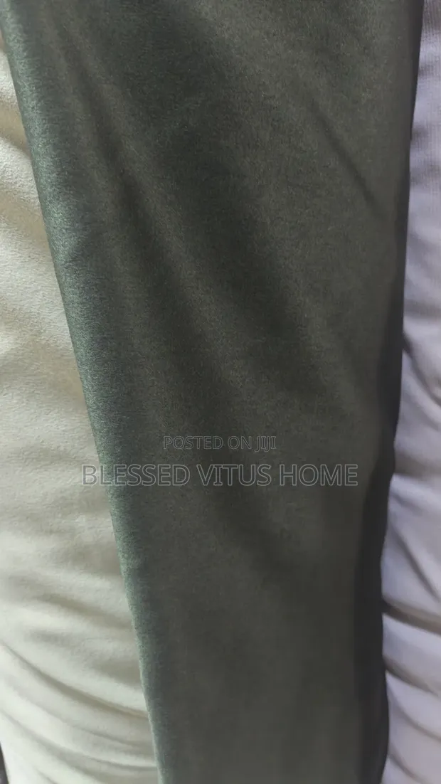 Luxury Turkish Green Curtain - Thick Fabric - 1
