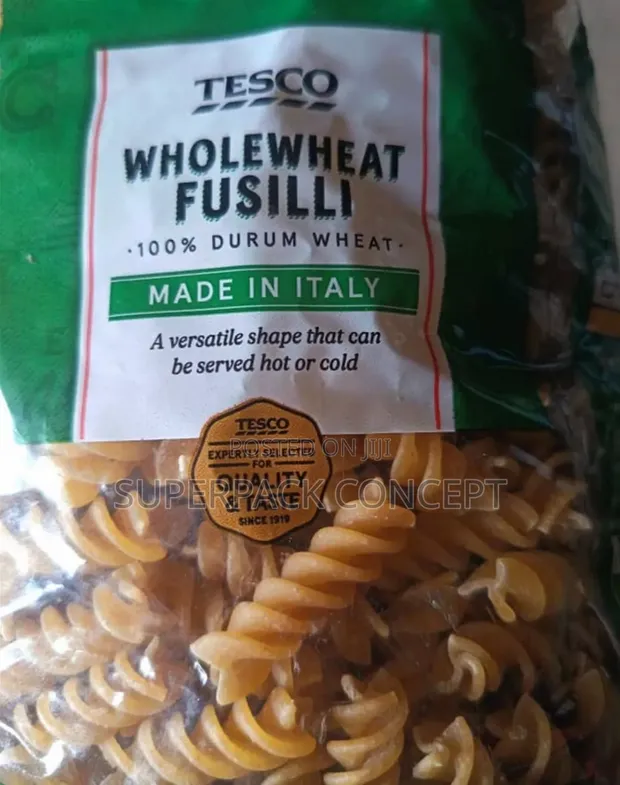Carton of Tesco Italian Wholemeal Fusilli Pasta (12 x 500g) - 1
