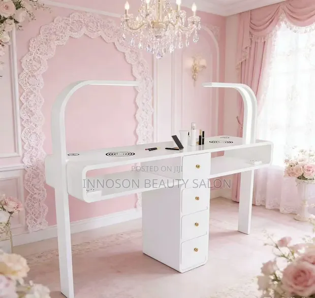 2-in-1 Nail Table for Two Customers - 1