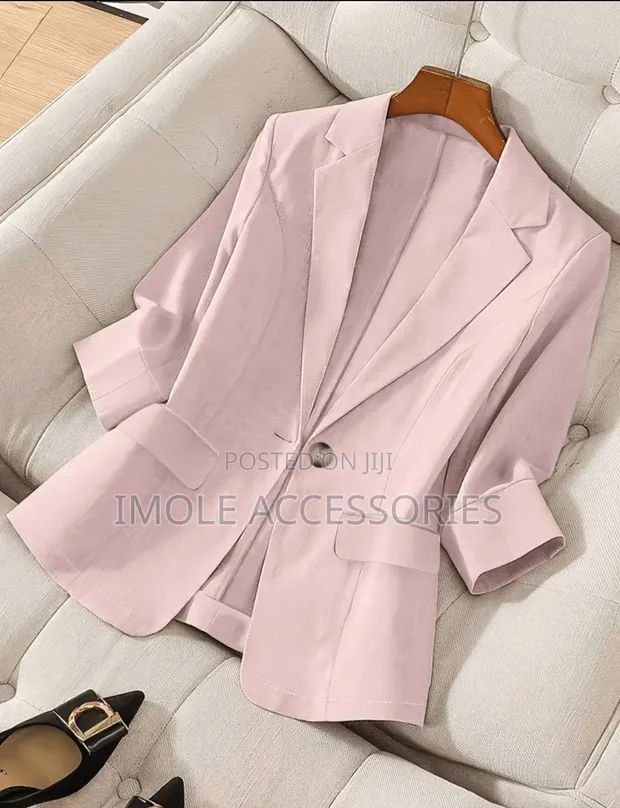 Women's Elegant Pink Blazer - 1