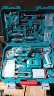 Total 20V Cordless Drill Tool Set - 100+ Piece Kit - 2