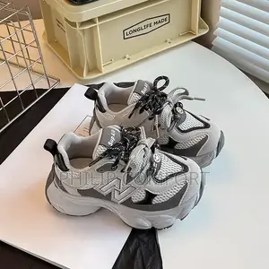 Brand New White Velvet Sneakers - Size 26