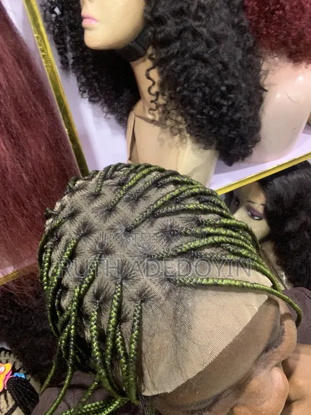 Knotless Braided Wig - Camon Green - 1
