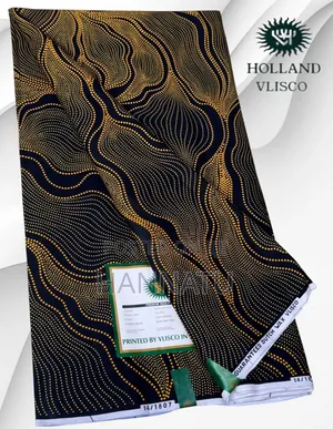 Vlisco Holland Fabric - Brown Cotton Adire