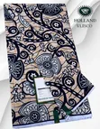 Vlisco Holland Fabric - Brown Cotton Adire - 4