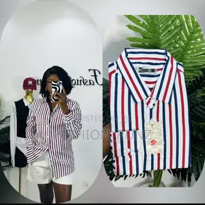 Alfani Stripe Longsleeve Button Down Shirt (Unisex)