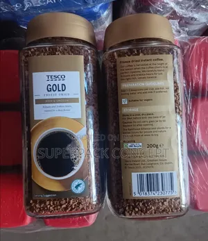 Original Foreign Tesco Gold Dried Coffee (12 Packs)