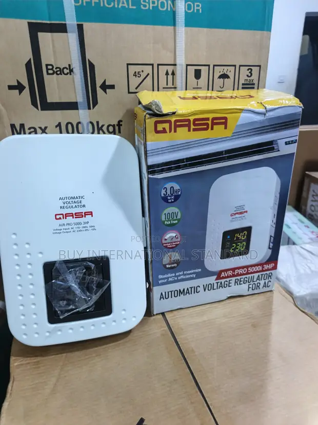 Qasa 5KVA Wall Mounted Stabilizer for 3HP AC - 1