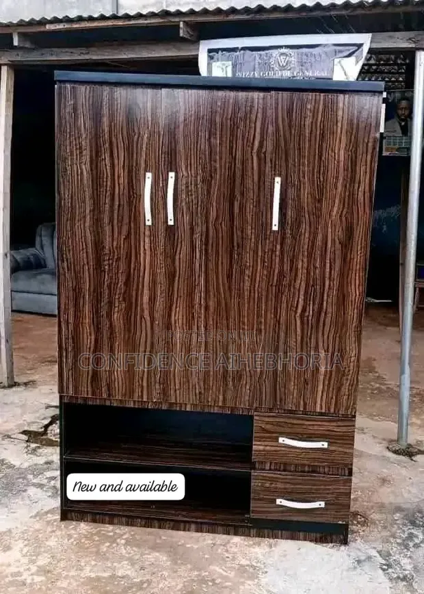 4x6ft 3-Kofa HDF Wardrobe Mai Leda - 1