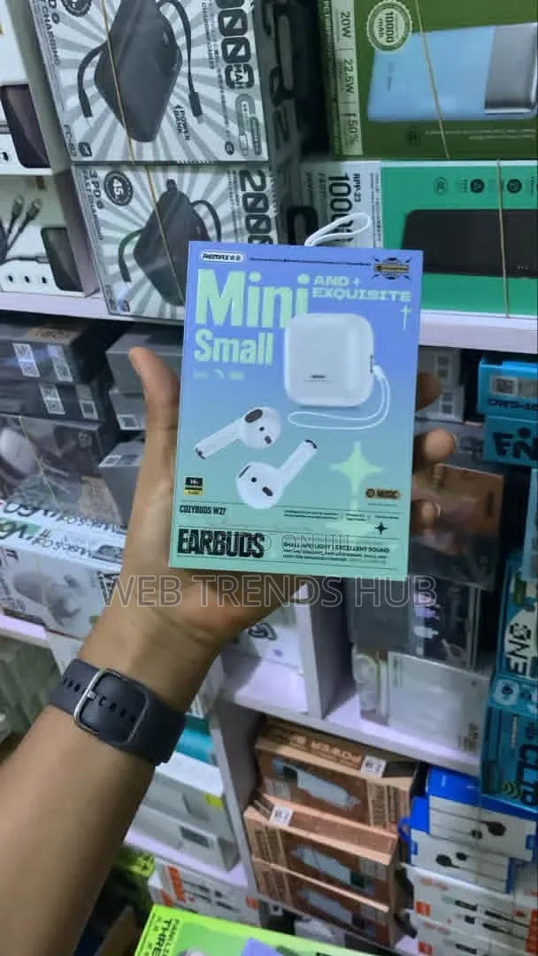 Remax CozyBuds W27 Mini Wireless Earbuds - White - 1
