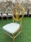 Luxury Gold Phoenix/Oval Back Event Chairs with Soft Cushion - 1
