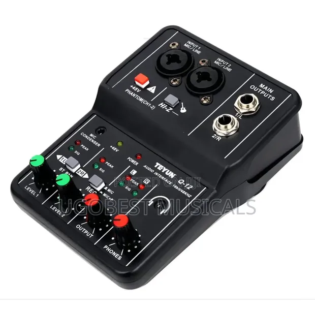 TEYUN Q-12 2-Channel USB Audio Interface - 1