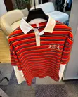 Stripe Double Hand Polo Shirt - Sabon Kayayyaki - 1