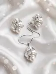 Elegant Silver Jewelry Set - 1