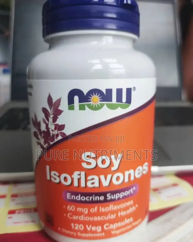 NOW Foods Soy Isoflavones 60mg - 120 Veg Capsules - 1