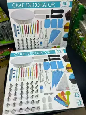 66-Piece Cake Decorating Kit with Rotating Turntable
