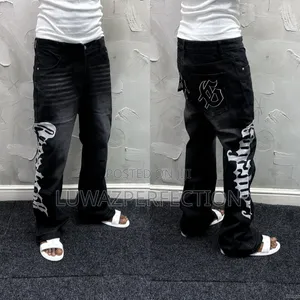 Jeans Baggy Na Kyakkyawar Alatu (32-38)