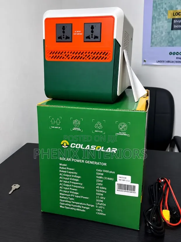 Cola Solar 1000 Plus 500W Solar Power Station - 1