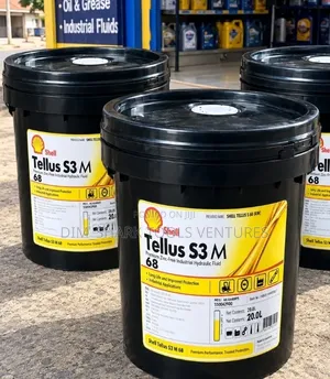 20L Black Plastic Pails: Shell Tellus S3 M 68 Hydraulic Fluid