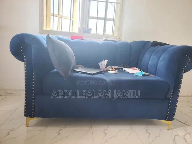 Home Interiors 3-Seater Sofa Set - Blue - 1