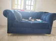 Home Interiors 3-Seater Sofa Set - Blue - 1