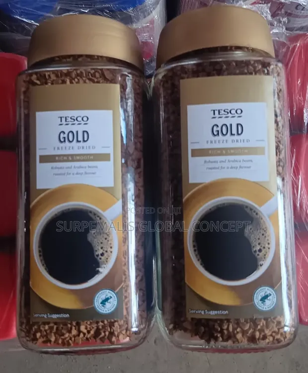 Carton of Foreign Tesco Dried Coffee (12 Packs) - 1