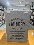 Deluxe Foldable Fabric Laundry Hamper with Lid - Grey Brown - 2