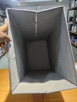 Deluxe Foldable Fabric Laundry Hamper with Lid - Grey Brown - 4
