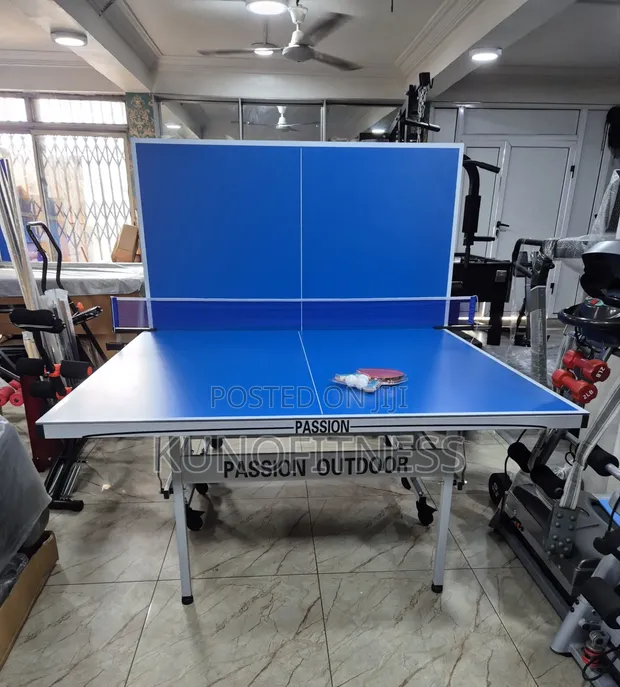 New Outdoor Aluminium Table Tennis Table with Wheels & Net - 1