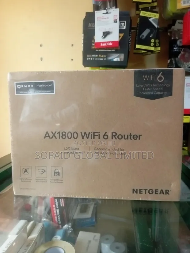 NetGear AX1800 Wi-Fi 6 Router - 1