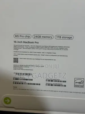 Apple MacBook Pro 2026 M5 Pro 16-inch 1TB SSD 24GB RAM