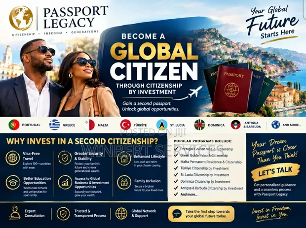 Passport Legacy: Samun Ɗan Ƙasa ta Biyu ta Hanyar Zuba Jari - 1