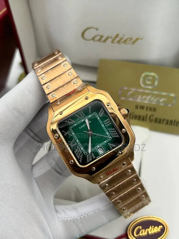 Cartier Gold Chain Wristwatch - 1