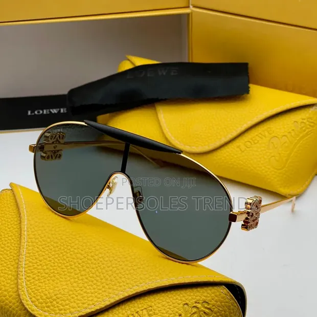 Loewe Teardrop Aviator Sunglasses with Embellished Handle - 1