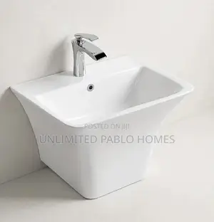 Luxury Wall Hung Wash Basin - Matte Black