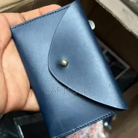 Unisex Leather Wallet - Black/Brown - 1